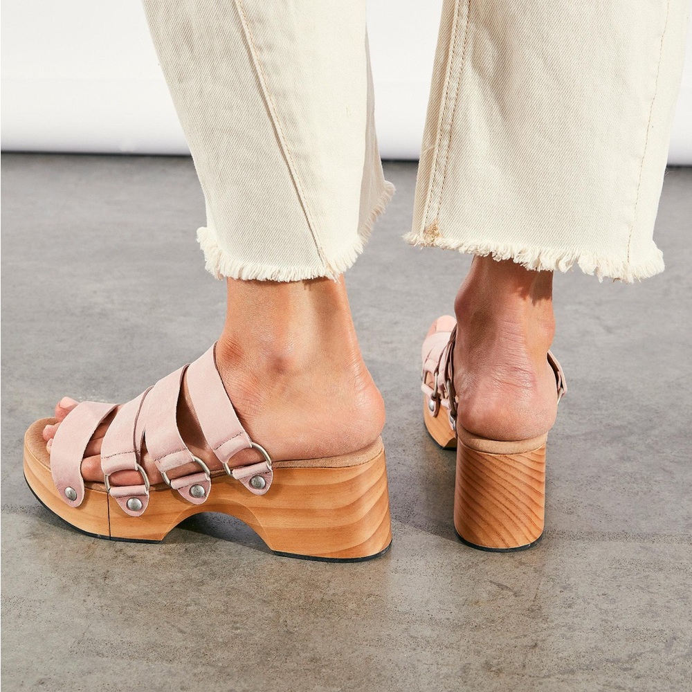 NWOB Free People Virgo Switchback Clog Sandals 41 10.5 - Picture 2 of 8